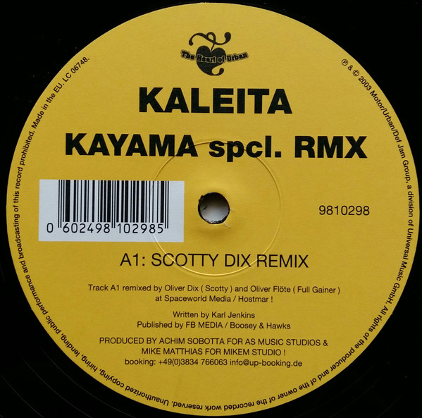 Cover Kaleita - Kayama (12, S/Sided) Schallplatten Ankauf