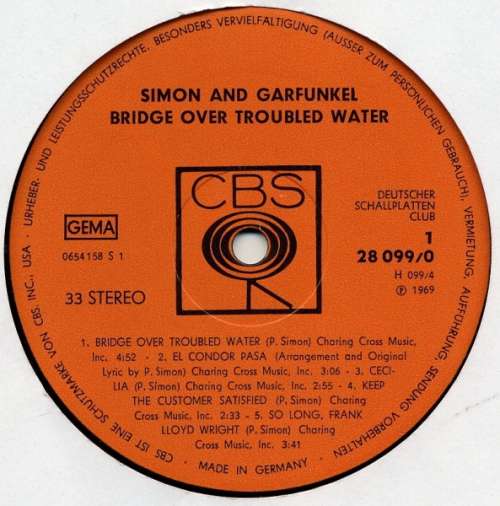 Cover Simon And Garfunkel* - Bridge Over Troubled Water (LP, Album, Club) Schallplatten Ankauf