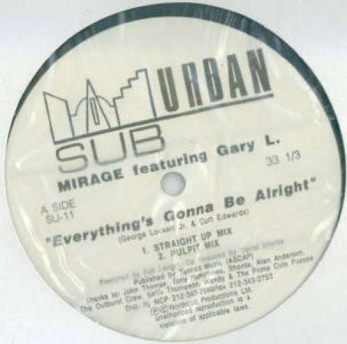 Cover Mirage (9) Featuring Gary L.* - Everything's Gonna Be Alright (12) Schallplatten Ankauf