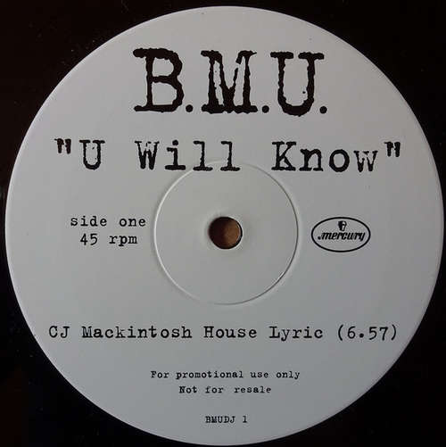 Cover B.M.U. - U Will Know (12, Promo) Schallplatten Ankauf