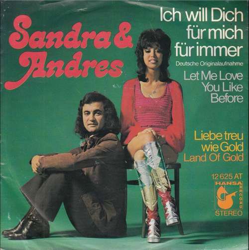 Cover Sandra & Andres - Ich Will Dich Für Mich Für Immer (7, Single) Schallplatten Ankauf