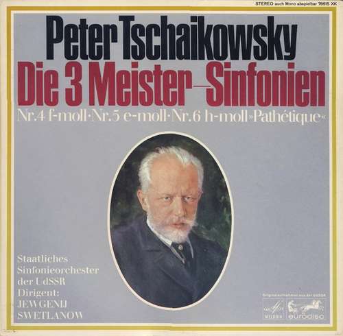 Cover Tschaikowsky* - Die 3 Meister-Sinfonien (3xLP, Gat) Schallplatten Ankauf