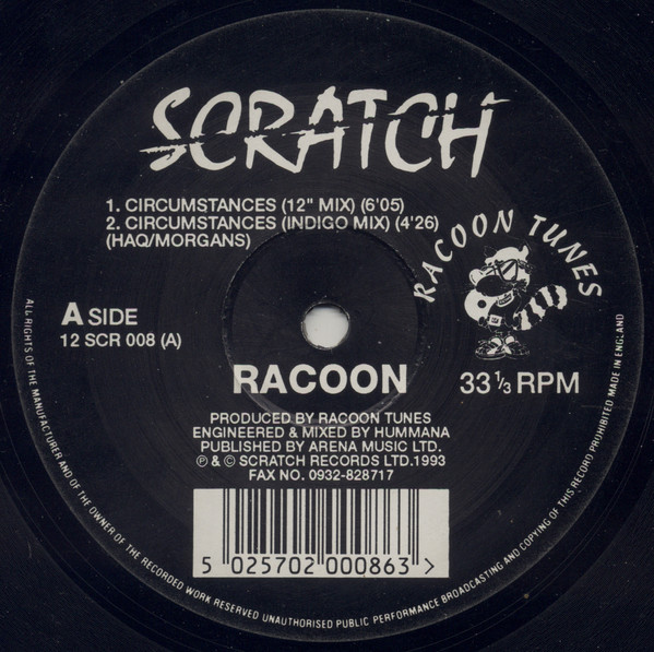 Cover Racoon (3) - Circumstances / Koomalata (12) Schallplatten Ankauf