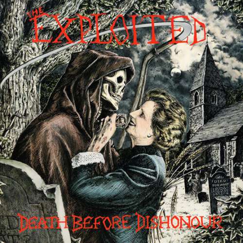 Cover The Exploited - Death Before Dishonour (LP, Album, RP, Var) Schallplatten Ankauf