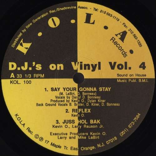 Cover D.J.'s On Vinyl Vol. 4 Schallplatten Ankauf