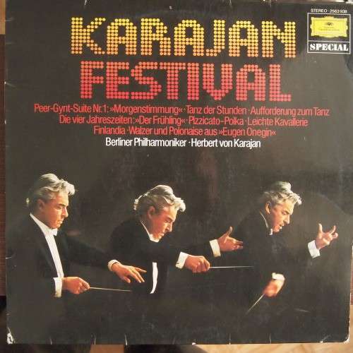 Cover Berliner Philharmoniker - Herbert von Karajan - Karajan Festival (LP, Comp) Schallplatten Ankauf