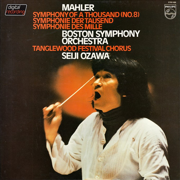 Cover Mahler* - Boston Symphony Orchestra, Tanglewood Festival Chorus, Seiji Ozawa - Symphony Of A Thousand (No. 8) (2xLP + Box) Schallplatten Ankauf