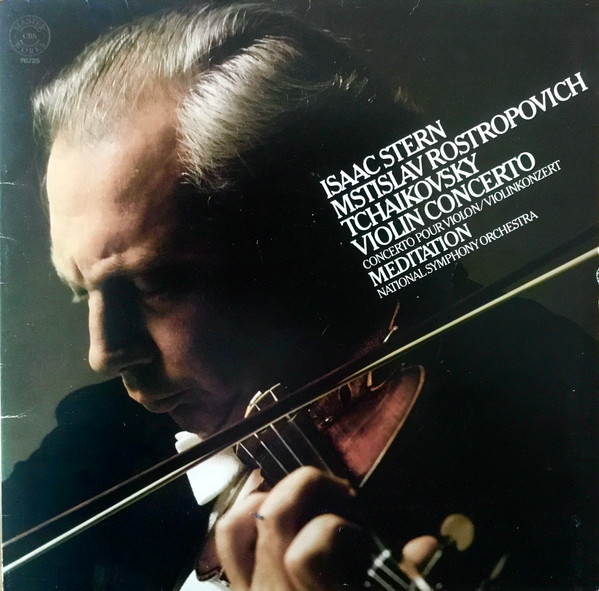 Cover Isaac Stern, Mstislav Rostropovich, Tchaikovsky*, National Symphony Orchestra - Violin Concerto / Meditation (LP, Gat) Schallplatten Ankauf