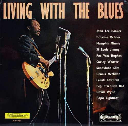 Cover Various - Living With The Blues (LP, Comp, RE) Schallplatten Ankauf