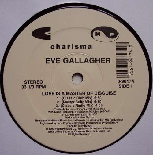 Cover Eve Gallagher - Love Is A Master Of Disguise (12) Schallplatten Ankauf