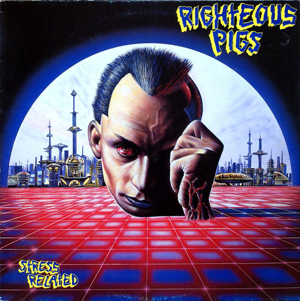 Cover Righteous Pigs - Stress Related (LP, Album) Schallplatten Ankauf