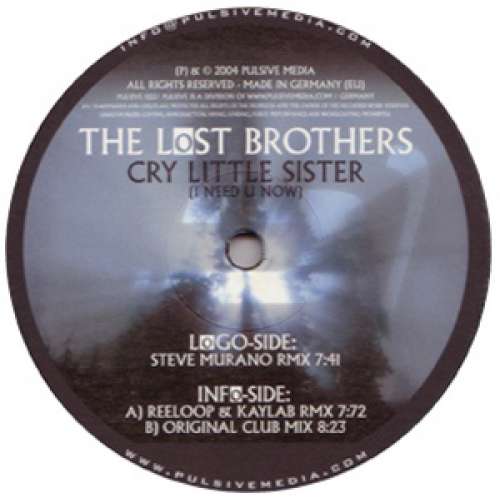 Cover The Lost Brothers - Cry Little Sister (I Need U Now) (12) Schallplatten Ankauf
