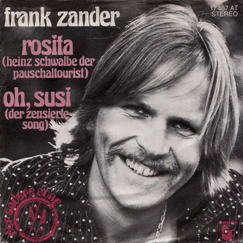 Cover Frank Zander - Rosita (Heinz Schwalbe Der Pauschaltourist) / Oh, Susi (Der Zensierte Song) (7, Single, RE) Schallplatten Ankauf