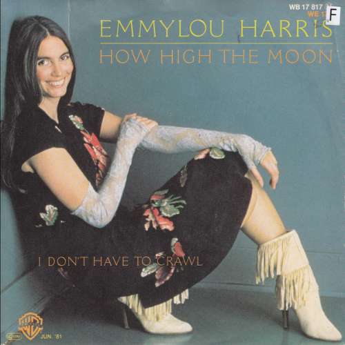 Cover Emmylou Harris - How High The Moon (7) Schallplatten Ankauf
