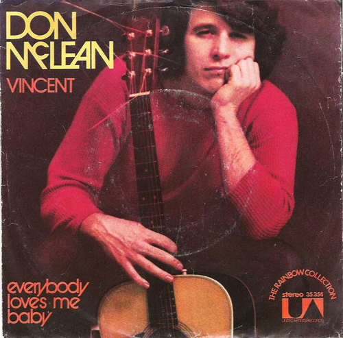 Cover Don McLean - Vincent / Everybody Loves Me Baby (7, Single) Schallplatten Ankauf
