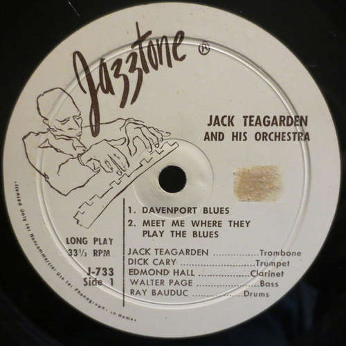 Cover Jack Teagarden And His Orchestra - Davenport Blues (7, EP) Schallplatten Ankauf