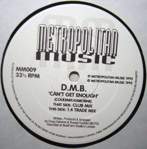 Cover D.M.B. - Can't Get Enough (12) Schallplatten Ankauf