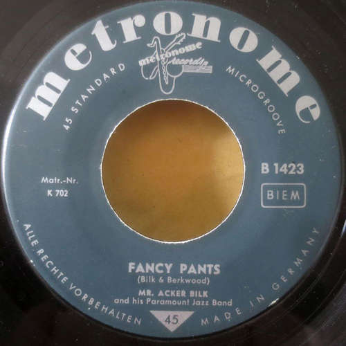Cover Mr. Acker Bilk's Paramount Jazz Band* - Fancy Pants / White Cliffs Of Dover (7, Single) Schallplatten Ankauf