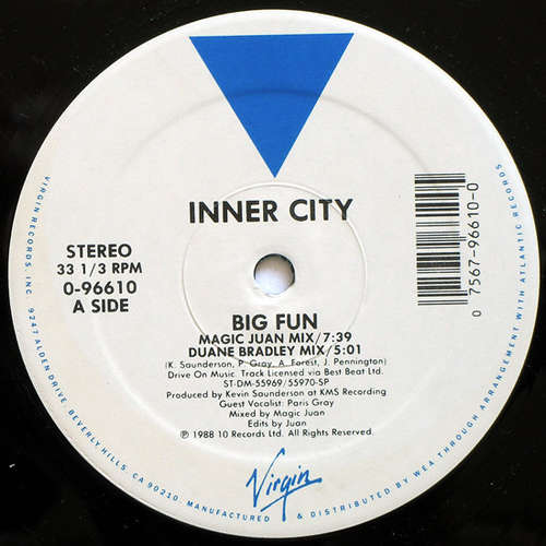Cover Inner City - Big Fun (12) Schallplatten Ankauf
