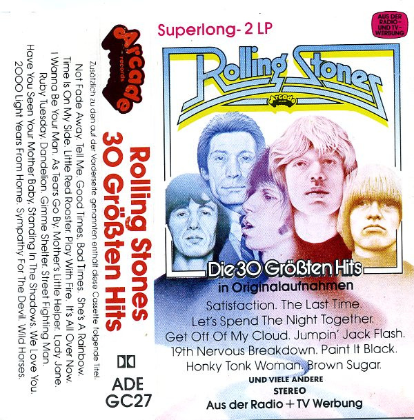 Bild The Rolling Stones - Die 30 Größten Hits In Originalaufnahmen (Cass, Comp, Mono) Schallplatten Ankauf