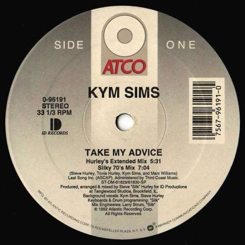 Cover Kym Sims - Take My Advice (12) Schallplatten Ankauf