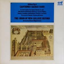 Bild William Byrd - The Choir Of New College Oxford*, Edward Higginbottom - Cantiones Sacrae (1589) (LP) Schallplatten Ankauf