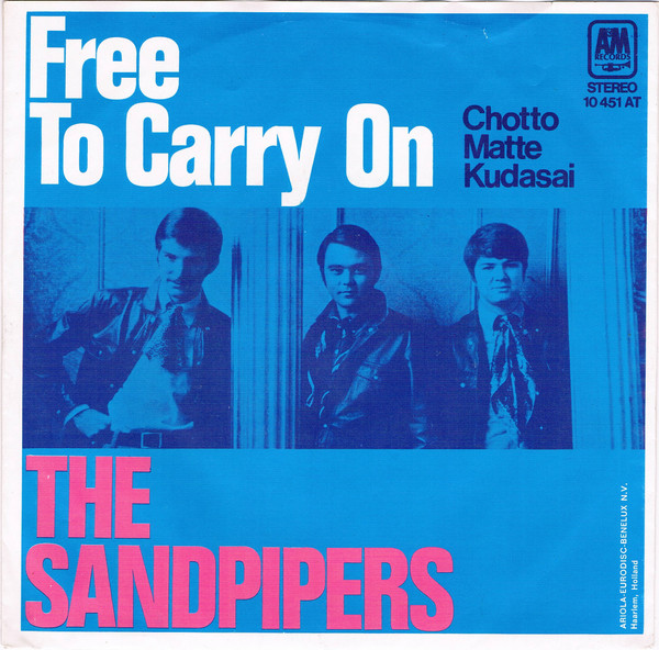 Cover The Sandpipers - Free To Carry On (7, Single) Schallplatten Ankauf