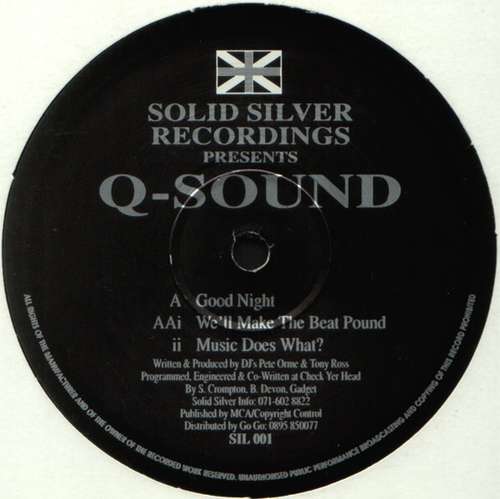 Cover Q-Sound - Solid Silver Recordings Presents Q-Sound (12) Schallplatten Ankauf