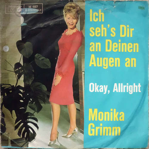 Cover Monika Grimm - Ich Seh's Dir An Deinen Augen An (7, Single) Schallplatten Ankauf