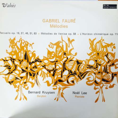 Cover Gabriel Fauré - Bernard Kruysen, Noël Lee - Mélodies (LP) Schallplatten Ankauf