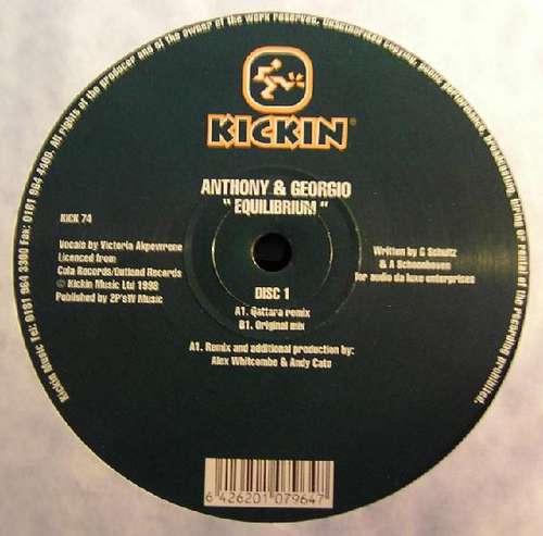 Cover Anthony & Georgio - Equilibrium (2x12) Schallplatten Ankauf