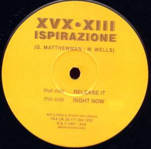 Cover Ispirazione - Release It / Right Now (12) Schallplatten Ankauf
