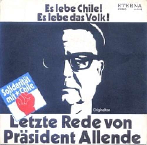 Cover Salvador Allende / Otto Mellies - Letzte Rede Von Präsident Allende (7, Single) Schallplatten Ankauf