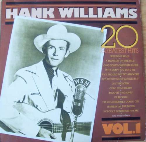 Cover Hank Williams - 20 Greatest Hits Vol.1 (LP, Comp) Schallplatten Ankauf