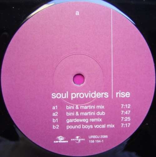 Cover Soul Providers - Rise (12) Schallplatten Ankauf