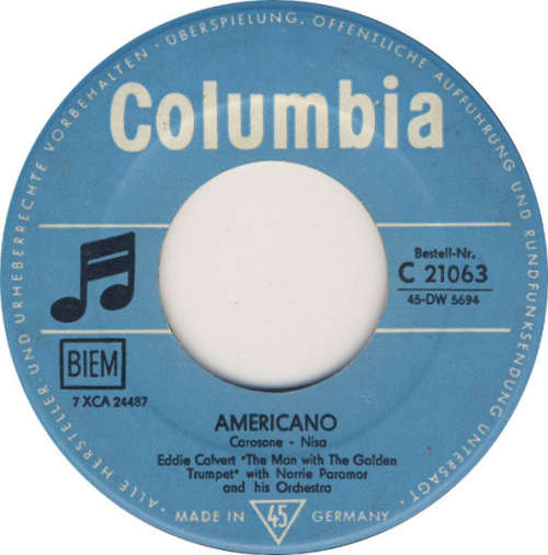 Cover Eddie Calvert - Americano (7, Single) Schallplatten Ankauf