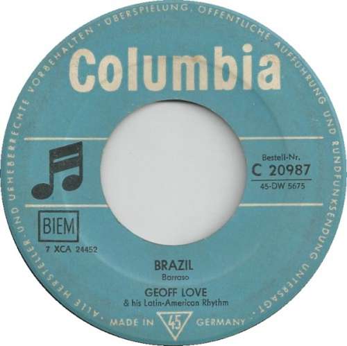 Cover Geoff Love & His Latin-American Rhythm - Brazil (7, Single) Schallplatten Ankauf