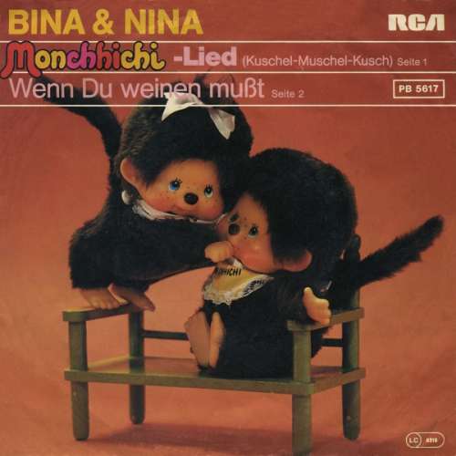 Cover Bina & Nina - Monchhichi-Lied (Kuschel-Muschel-Kusch) (7, Single) Schallplatten Ankauf