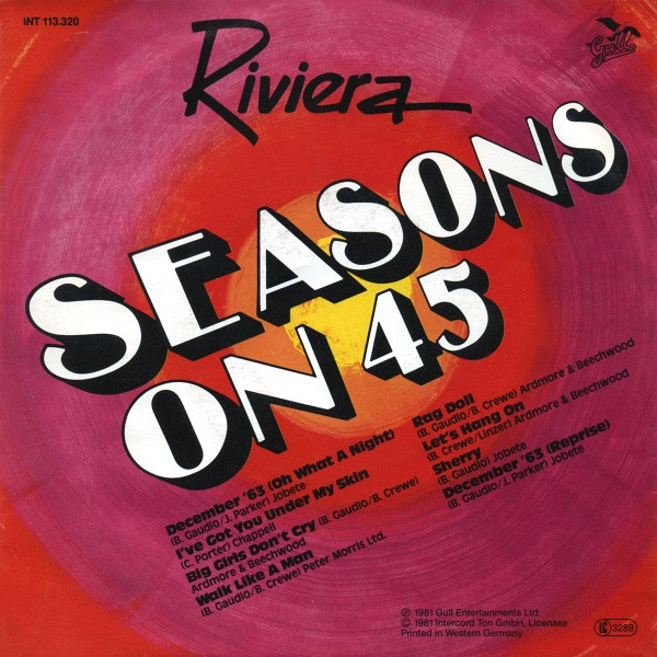 Cover Riviera (6) - Seasons On 45 (7, Single) Schallplatten Ankauf
