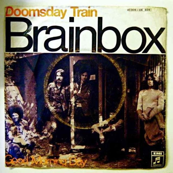Cover Brainbox (3) - Doomsday Train / Good Morning Day (7, Single) Schallplatten Ankauf