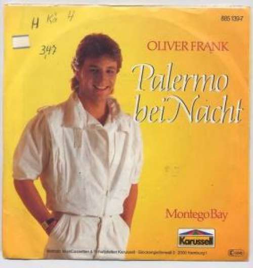 Cover Oliver Frank - Palermo Bei Nacht (7, Single) Schallplatten Ankauf