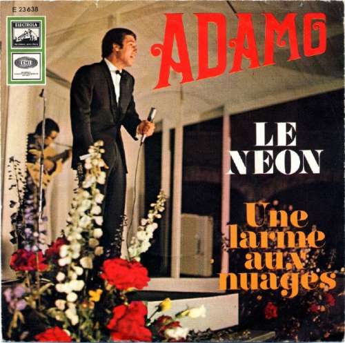 Cover Adamo - Le Néon / Une Larme Aux Nuages (7, Single) Schallplatten Ankauf