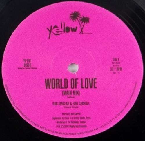Cover Bob Sinclar - World Of Love Vs Sexy Dancer (12) Schallplatten Ankauf