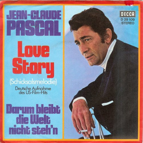 Cover Jean-Claude Pascal - Love Story (Schicksalsmelodie) (7) Schallplatten Ankauf
