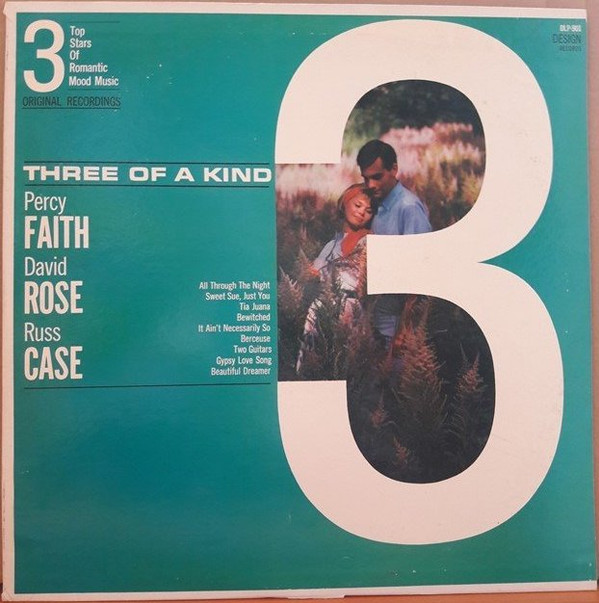 Cover Percy Faith / David Rose / Russ Case - Three Of A Kind (3 Top Stars Of Romantic Mood Music) (LP, Comp, Mono) Schallplatten Ankauf