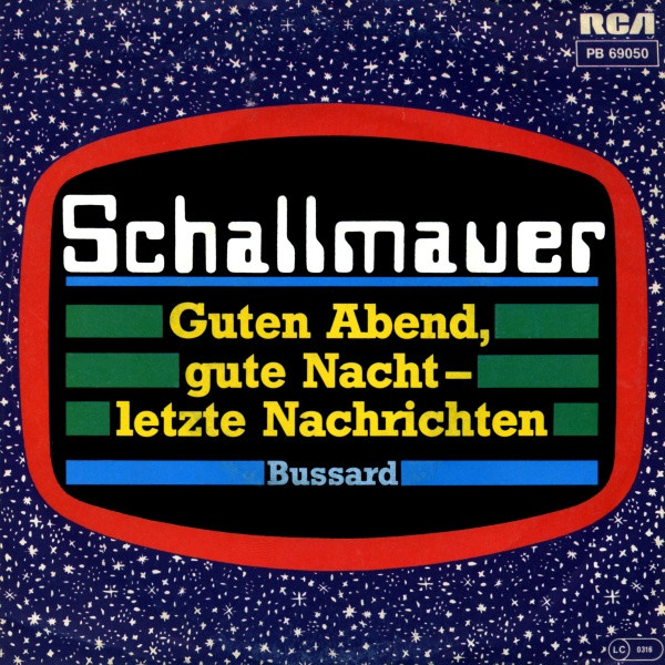 Cover Schallmauer - Guten Abend, Gute Nacht - Letzte Nachrichten (7, Single) Schallplatten Ankauf