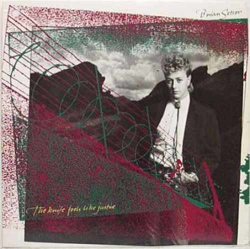 Cover Brian Setzer - The Knife Feels Like Justice (LP, Album) Schallplatten Ankauf