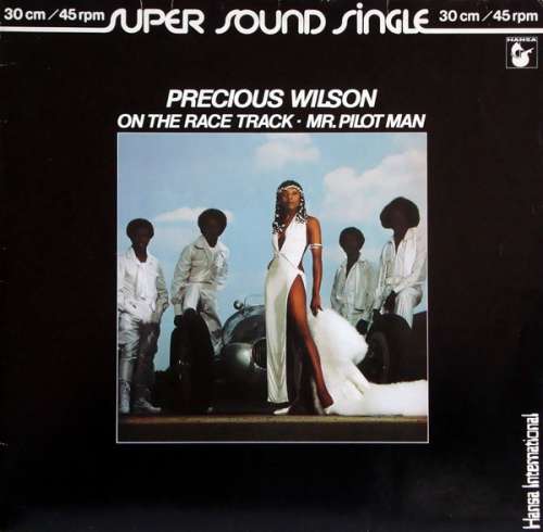 Cover Precious Wilson - On The Race Track / Mr. Pilot Man (12) Schallplatten Ankauf
