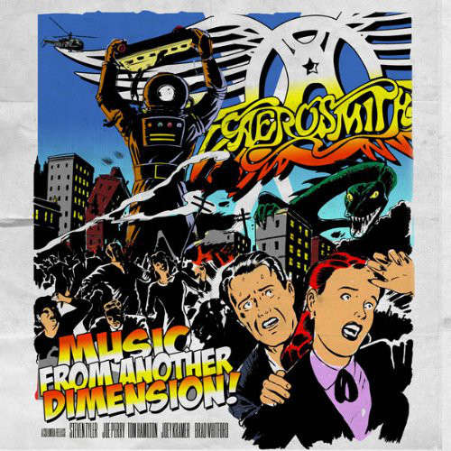 Cover Aerosmith - Music From Another Dimension! (2xLP, Album, Red + CD) Schallplatten Ankauf