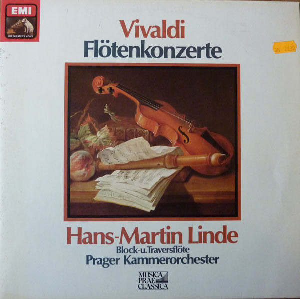 Cover A. Vivaldi* - Hans-Martin Linde, Prager Kammerorchester* - Flötenkonzerte (LP) Schallplatten Ankauf